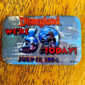 Disneyland 39 years today button